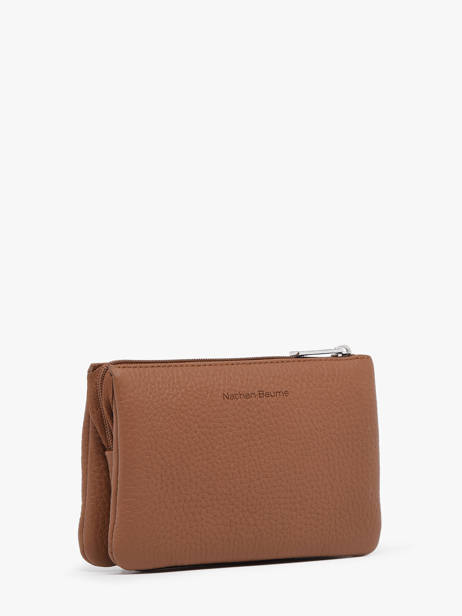2-compartment Original Leather N Pouch Nathan baume Brown original n 283N other view 2
