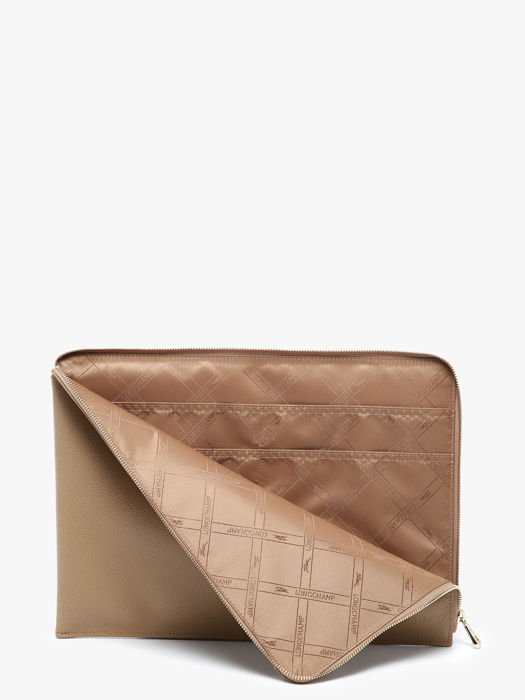 Longchamp Le foulonné Passport cover Brown