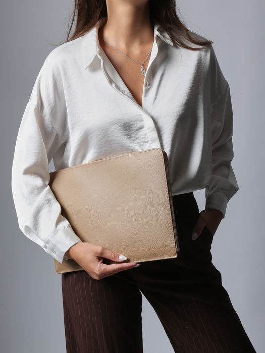 Longchamp Le foulonné Passport cover Brown