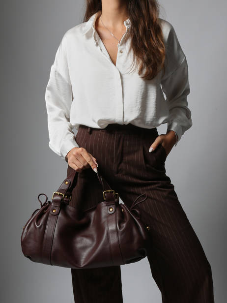 Sac Porté épaule Icone Cuir Gerard darel Marron icone DCS01410 vue secondaire 1