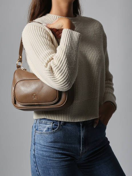 Shoulder Bag Pocket Lulu castagnette Brown pocket ZAHYNA other view 1