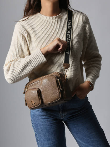 Sac Bandoulière Pocket Lulu castagnette Marron pocket ZAHRA vue secondaire 1