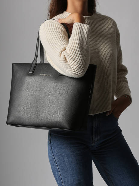 Shoulder Bag Th Logotape Polyurethane Tommy hilfiger Black th logotape AW17449 other view 1