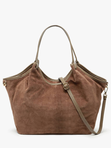 Shoulder Bag Velvet Caviar Leather Milano Brown velvet caviar VC241110 other view 3