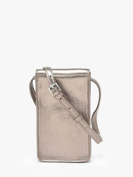 Leather Phone Bag Paul marius Gray vintage TELEPHON other view 4