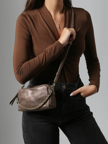 Crossbody Bag Vintage Leather Mila louise Brown vintage 23673XSX other view 1