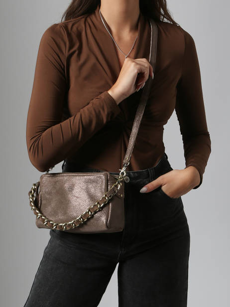 Crossbody Bag Vintage Leather Mila louise Brown vintage 23673X other view 1