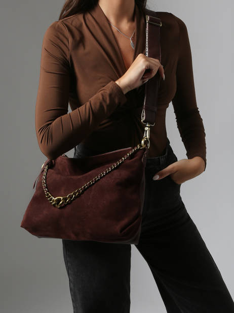 Crossbody Bag Vintage Leather Mila louise Brown vintage 3822VC other view 1