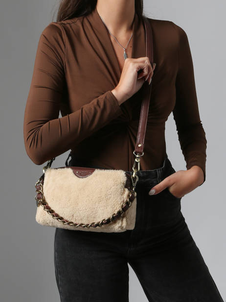 Shoulder Bag Vintage Leather Mila louise Brown vintage 23673TC other view 1
