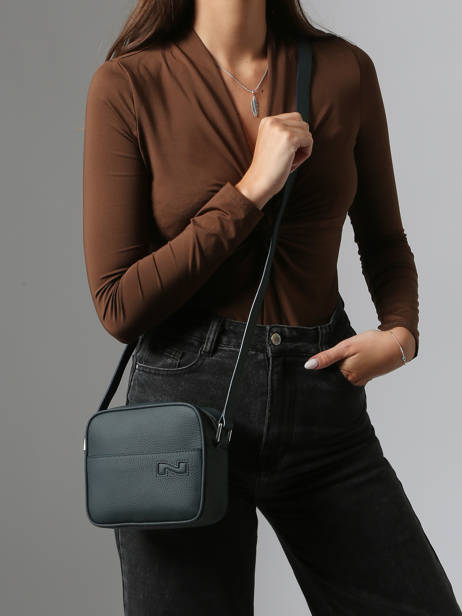 Leather Antwerp Crossbody Bag Nathan baume Blue n city 4 other view 1