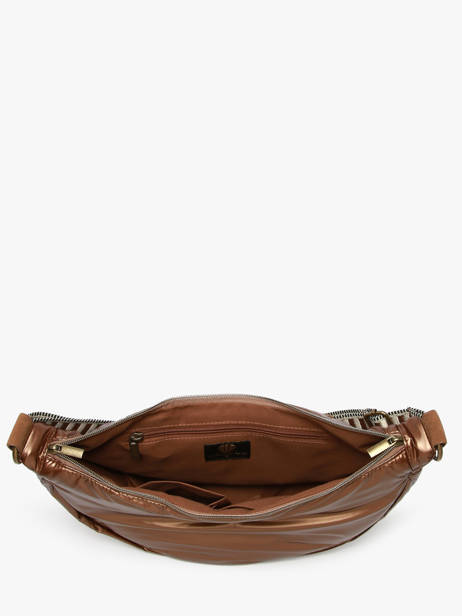 Sac Bandoulière Doudoune Polyester Le voyage en panier Marron doudoune AHP230 vue secondaire 3