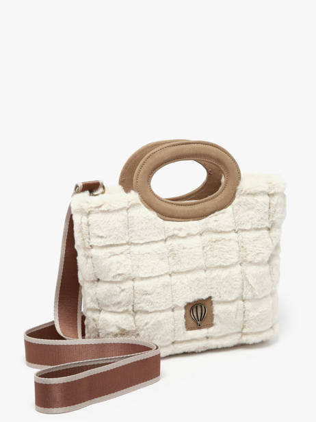 Sac Porté épaule Quadri Polyester Le voyage en panier Beige quadri AHP271 vue secondaire 2