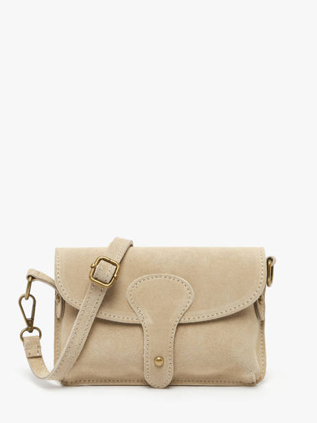 Shoulder Bag Velvet Leather Milano Beige velvet VE260612