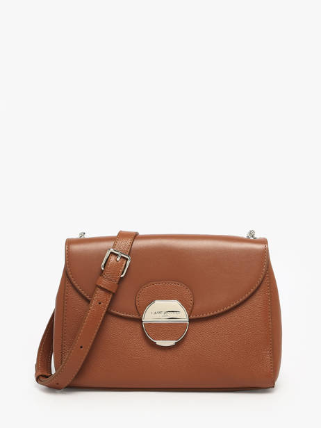 Leather Crossbody Bag Foulonné Pia Lancaster Brown pia 60