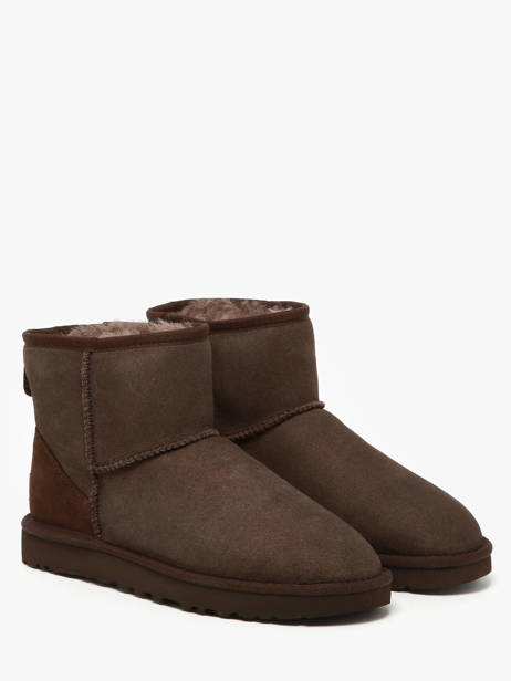 Classic Mini Ii Boots In Leather Ugg Brown women 1016222 other view 1
