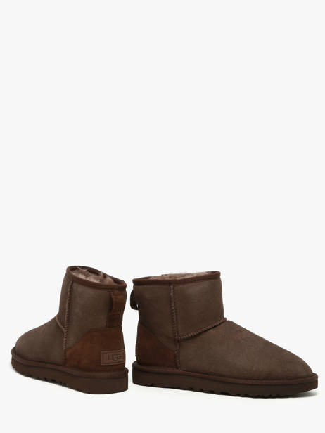 Classic Mini Ii Boots In Leather Ugg Brown women 1016222 other view 2