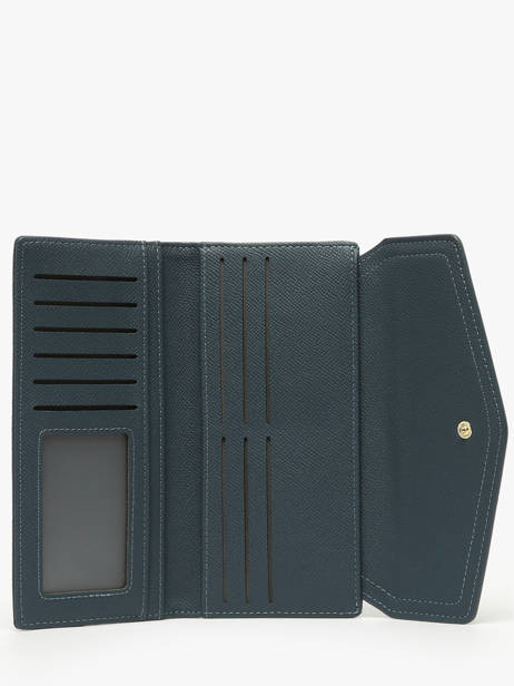 Portefeuille David jones Bleu saffiano P164 vue secondaire 1