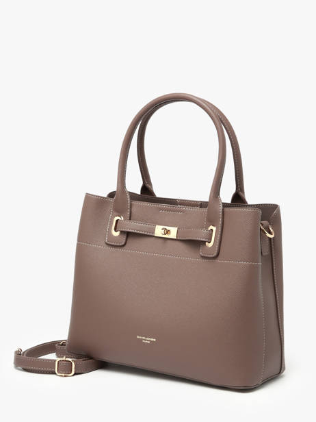 Satchel Saffiano David jones Brown saffiano CM7744 other view 1