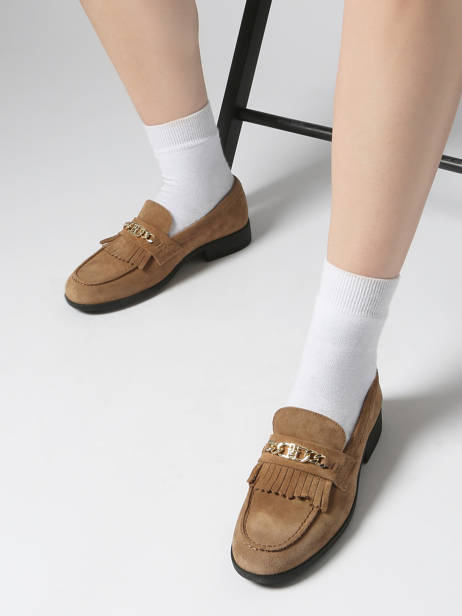 Moccasins In Leather Tommy hilfiger Beige women 8972RBC other view 1