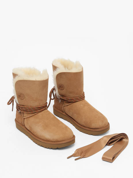 Boots In Leather Ugg Brown women 1171530 other view 2