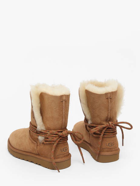 Boots In Leather Ugg Brown women 1171530 other view 3