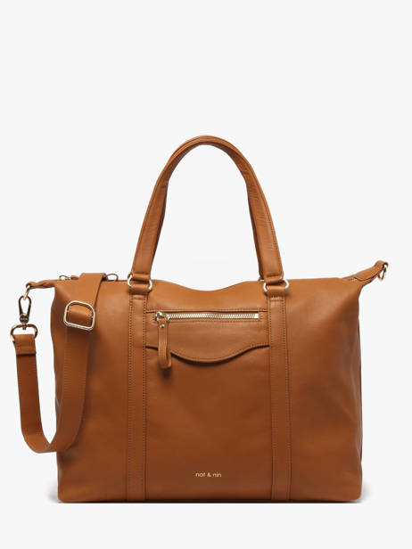 Shoulder Bag Vintage Leather Nat et nin Brown vintage THYLANE