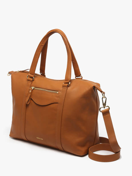 Shoulder Bag Vintage Leather Nat et nin Brown vintage THYLANE other view 2