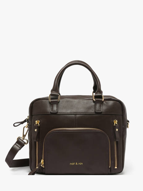 Leather Baby Macy Crossbody Bag Nat et nin Brown vintage BABYMACY