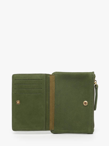 Wallet Leather Nat et nin Green vintage SOLY other view 1