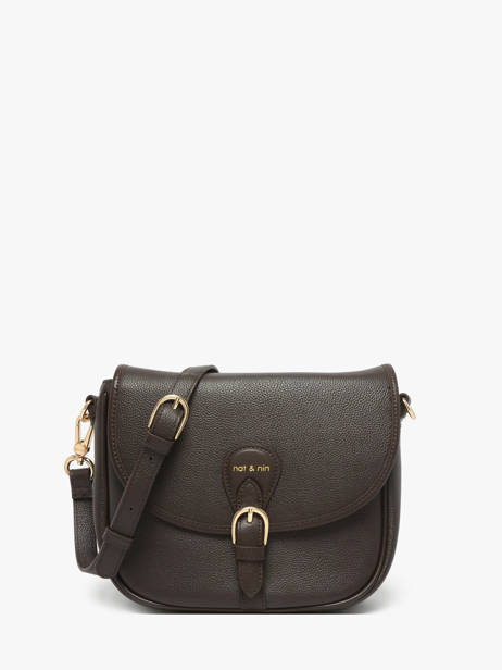 Sac Bandoulière Vintage Cuir Nat et nin Marron vintage OLIVIA