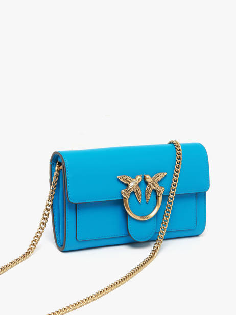 Crossbody Bag Love Bag Icon Leather Pinko Blue love bag icon A0F1 other view 1