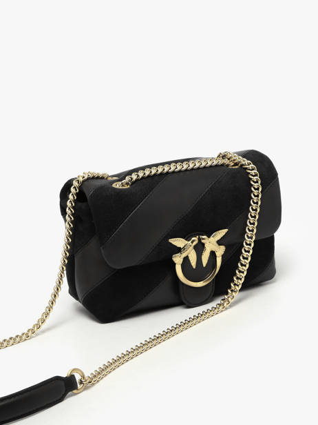 Sac Bandoulière Love Bag Puff Cuir Pinko Noir love bag puff A2JY vue secondaire 2