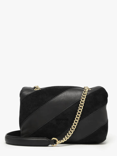 Sac Bandoulière Love Bag Puff Cuir Pinko Noir love bag puff A2JY vue secondaire 4