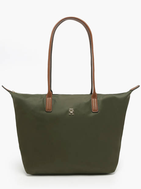 A4 Size Shoulder Bag Popette Nylon Tommy hilfiger Green popette AW17711