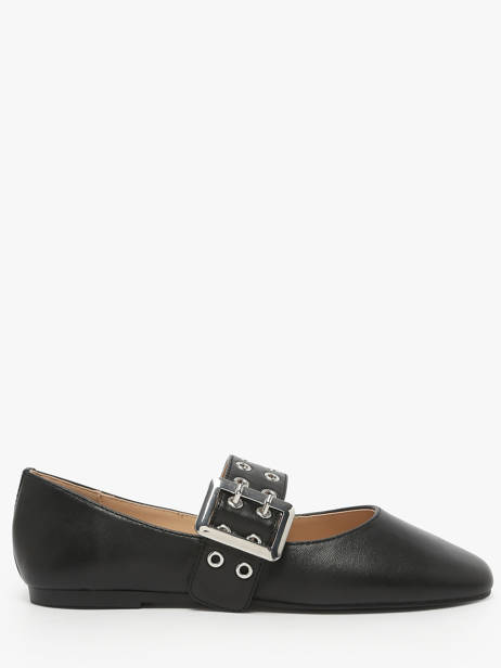 Ballerinas With Straps In Leather Steve madden Black accessoires 11004770