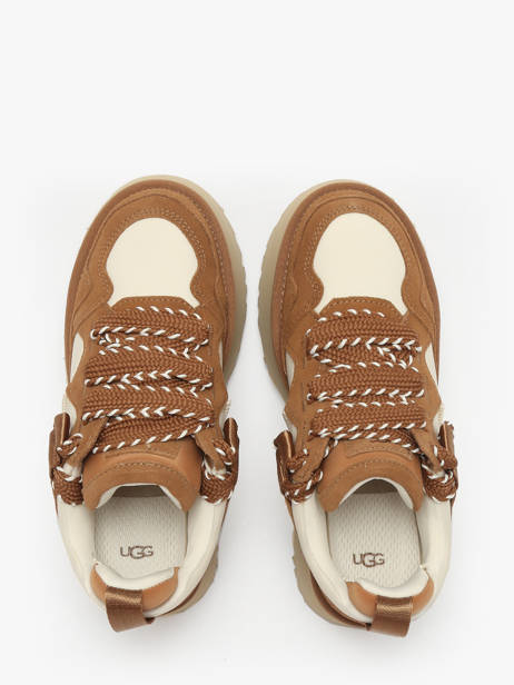 Platform Sneakers In Leather Ugg Brown women 1171541 other view 3