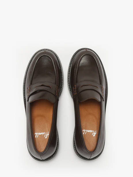 Slippers In Leather Aliwell Brown accessoires A3227 other view 3