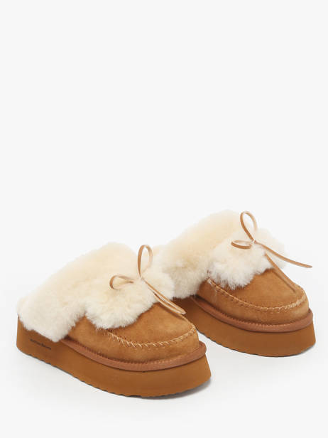 Slippers In Leather Nathan baume Brown accessoires 252N9001 other view 1