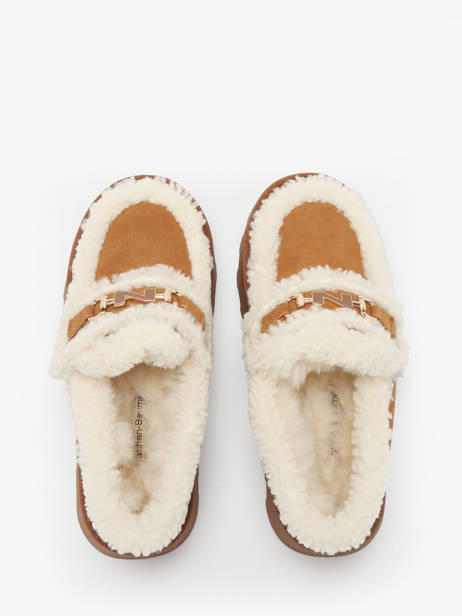 Moccasins In Leather Nathan baume Brown accessoires 252N8503 other view 3