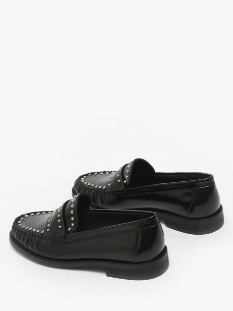 Moccasins In Leather Inuovo Black accessoires LFG005 other view 2