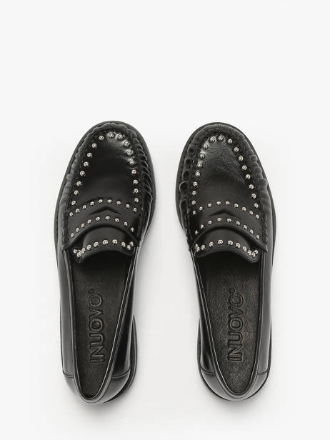 Moccasins In Leather Inuovo Black accessoires LFG005 other view 3