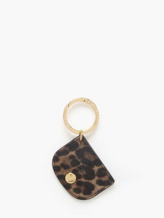 Longchamp Velours panthère Key rings Brown