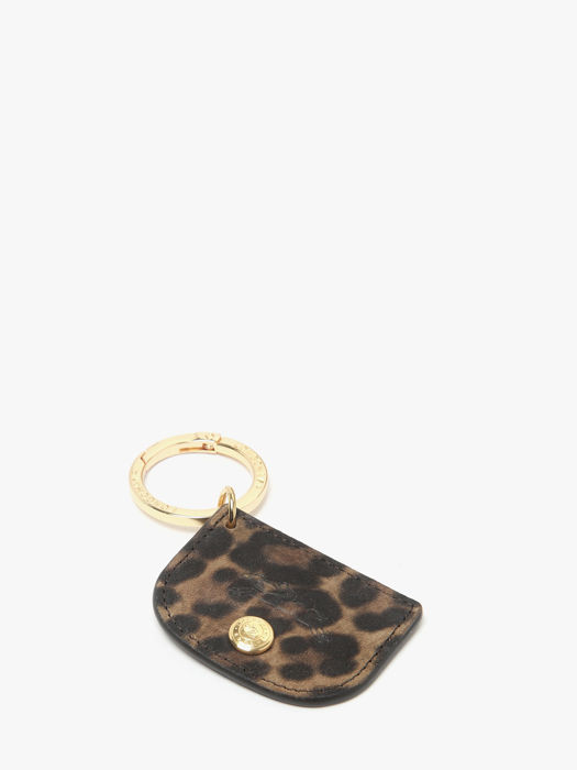 Longchamp Velours panthère Key rings Brown