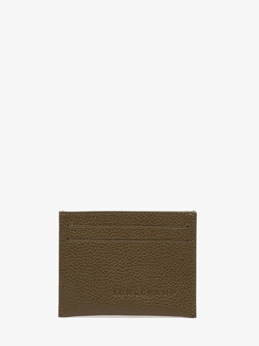 Longchamp Le foulonné Bill case / card case Green