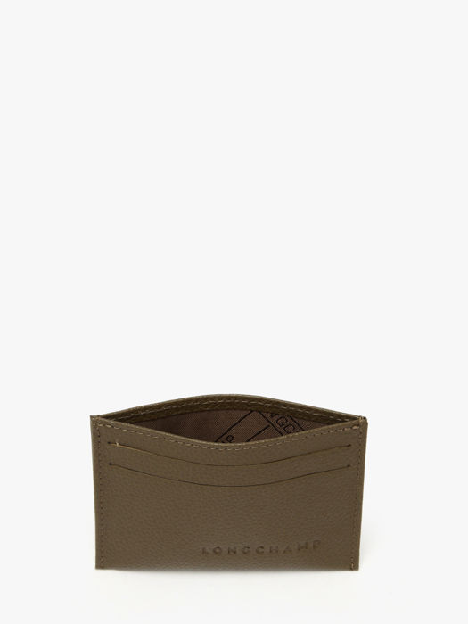 Longchamp Le foulonné Bill case / card case Green