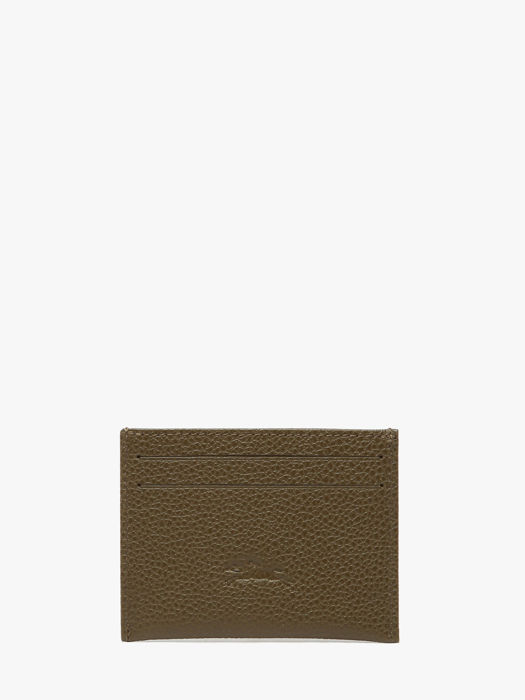 Longchamp Le foulonné Bill case / card case Green