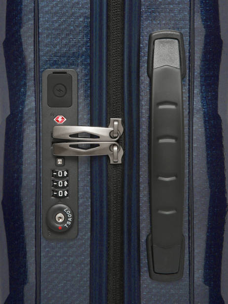 Expandable Cabin Luggage Samsonite Blue c-lite CS2007 other view 1