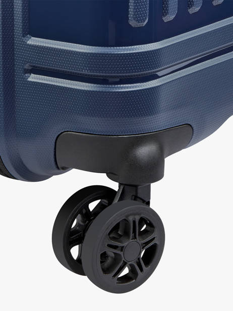 Expandable Cabin Luggage Delsey Blue lutece 3802801 other view 2