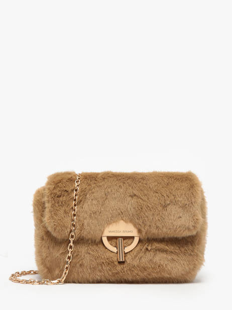 Medium Faux Fur Moon Crossbody Bag Vanessa bruno Beige moon 30V40533