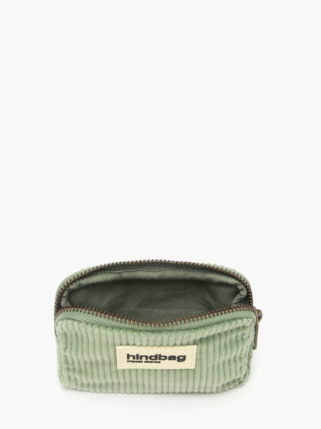 Coin Purse Hindbag Green velours V other view 1